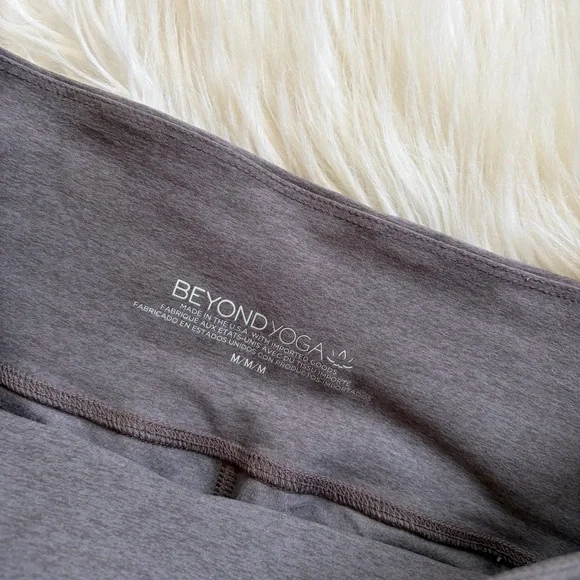 Beyond Yoga Spacedye Laid Back Wide Leg Pant True Gray Heather Medium M - Picture 3 of 5